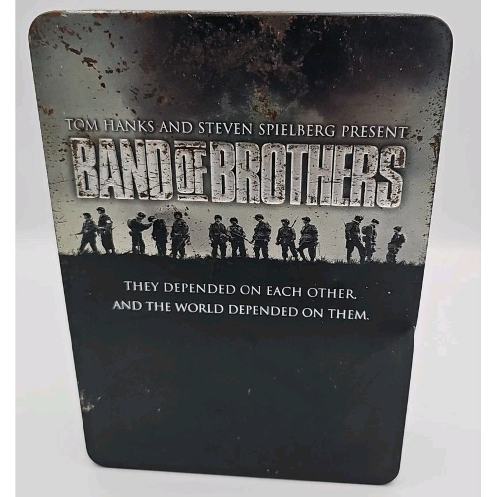 Band of Brothers HBO Complete 6 DVD Metal Tin Box Set WWII Hanks Spielberg